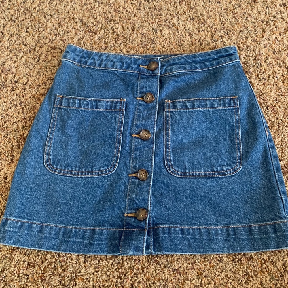 Free people denim skirt